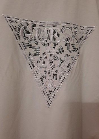 Beyaz Gri Baskılı Kadın Tişört - Görsel 4