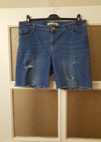 LC Waikiki Kadın Mavi Mini Kot Şort