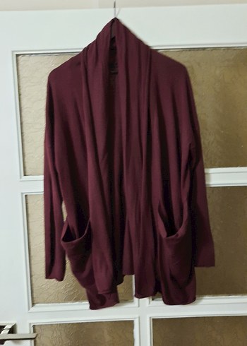m Beden bordo Renk Bordo Uzun Kollu Kadın Hırka