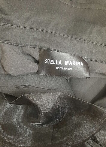 xl Beden siyah Renk Stella Marina marka İtalyan trenchcoat