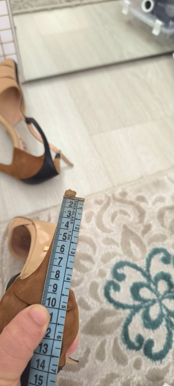 İnce topuklu sandalet hakiki deri - Görsel 5