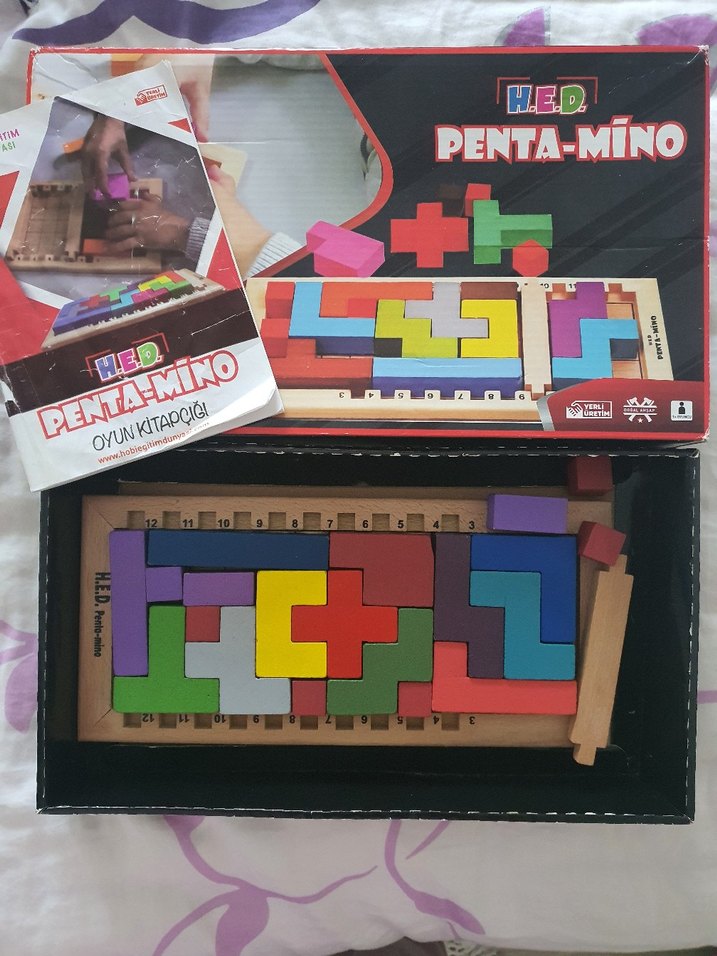 HED Penta-Mino Çok Renkli Eğitici Kutu Oyunu - Görsel 2