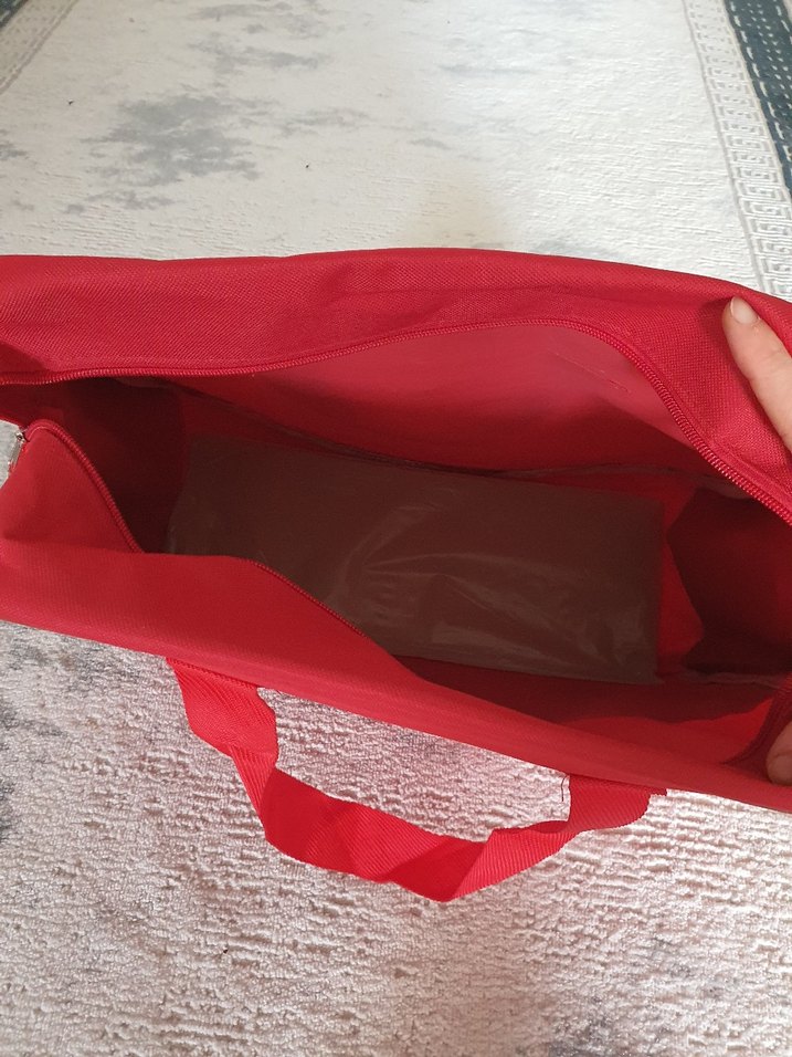 Kırmızı Desenli Bebek Çantası - Görsel 2