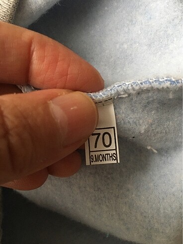 9 Ay Beden mavi Renk Sweatshirt