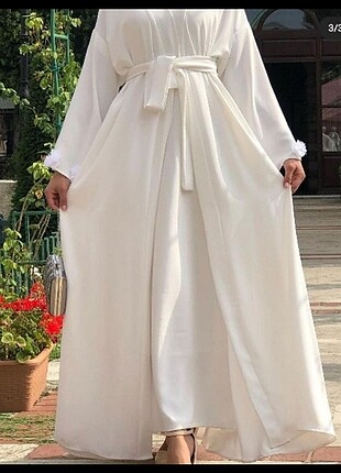 beyaz abaya