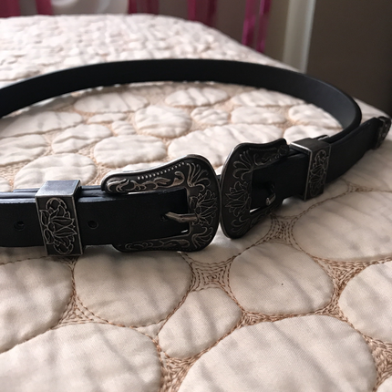 Stradivarius çift tokalı kemer