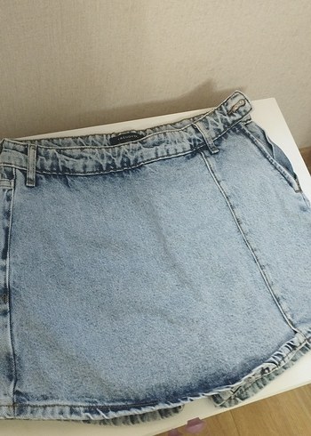 Kadın Mavi Mini Denim Şort