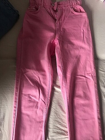 Bershka Bershka pembe pantolon straıght model