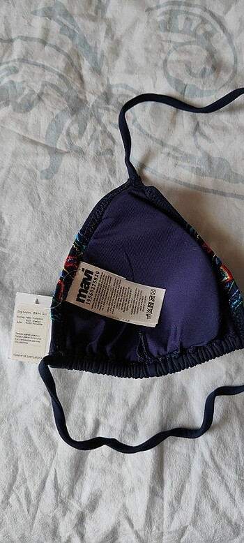 m Beden Mavi Bikini Üstü