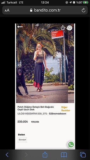Diğer etnik otantik uzun etek