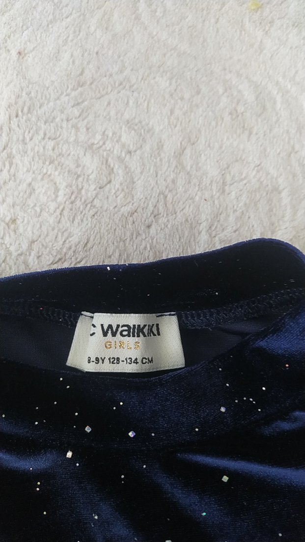 kız çocuk kadife elbise - Görsel 2