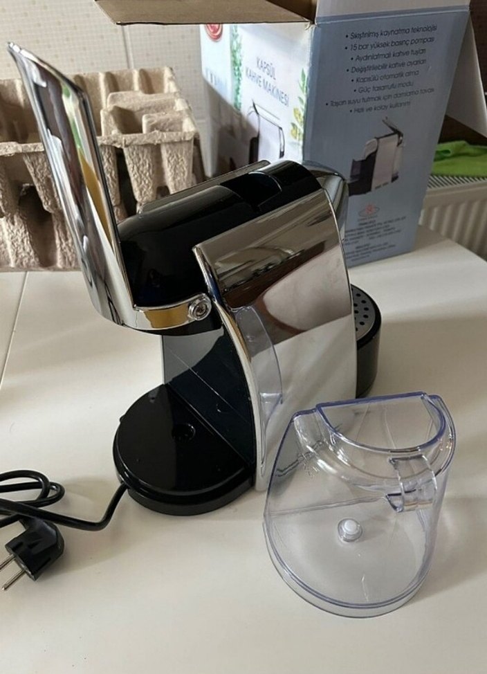 LuvoCo Siyah Kahve Makinesi - Görsel 3