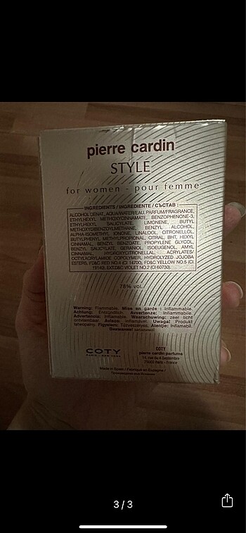 Beden PİERRE CARDİN ORJİNAL PARFÜM
