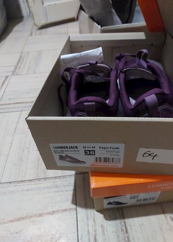 Mor Bağcıklı Kadın Spor Ayakkabı - Görsel 2