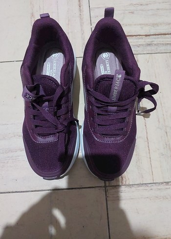 Mor Bağcıklı Kadın Spor Ayakkabı - Görsel 6
