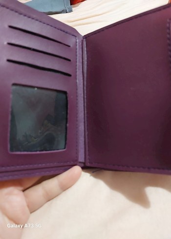 Mor Deri Kadın Cüzdanı Tokalı - Görsel 3