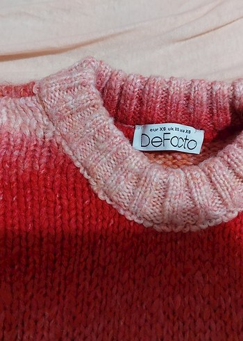 Kadın Çok Renkli Triko Kazak - Görsel 2