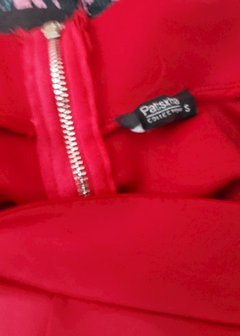 Kırmızı Kadın Mini Etek - Görsel 2