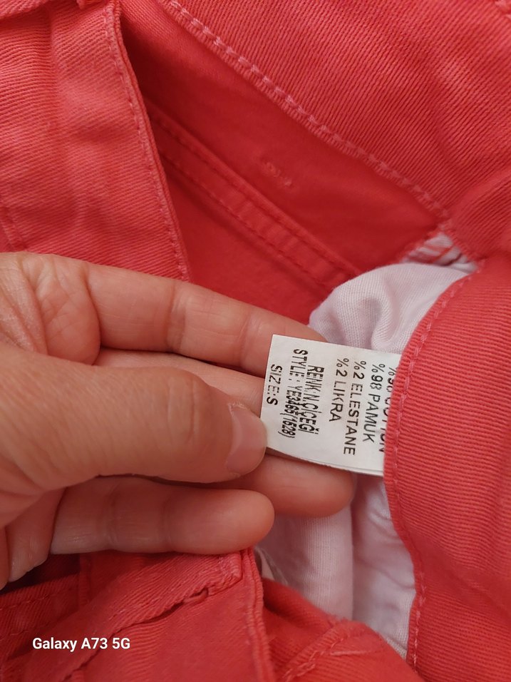 Düğmeli Pembe Midi Mini Etek - Görsel 4