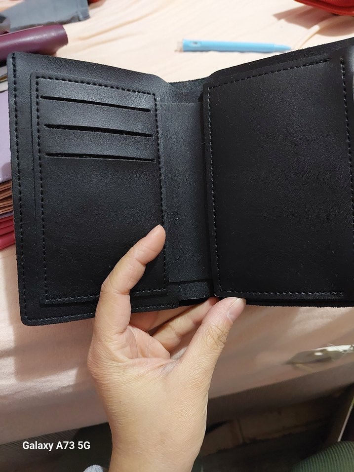 Fermuarlı Siyah Deri Kadın Cüzdanı - Görsel 4