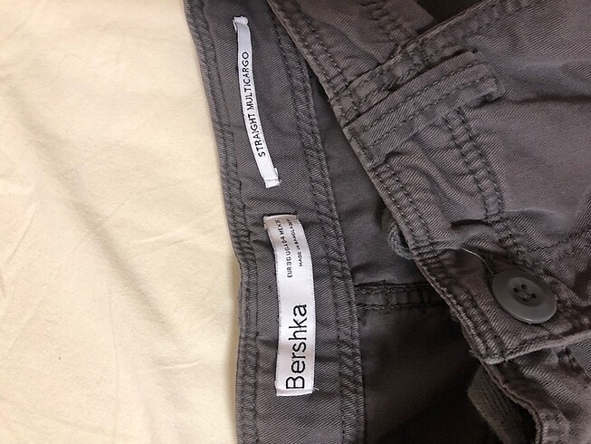 36 Beden gri Renk bershka kargo pantolon