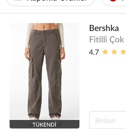 Bershka bershka kargo pantolon