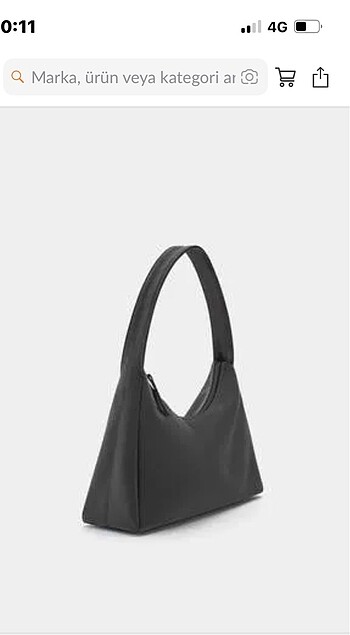  Beden gri Renk pull and bear omuz cantasi