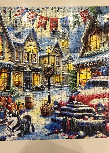  Beden 1000 Parça Renkli Manzara Puzzle