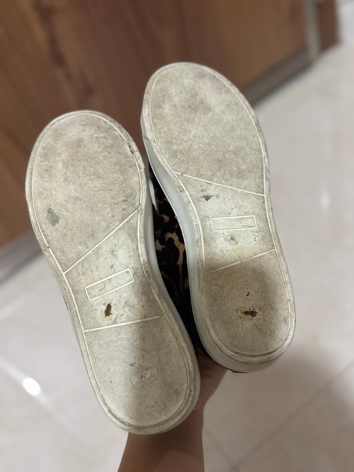 Kahverengi Leopar Desenli Kadın Spor Ayakkabı - Görsel 3