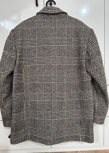 Manuka Düğmeli, Ekoseli Kadın Blazer Ceket - Görsel 6