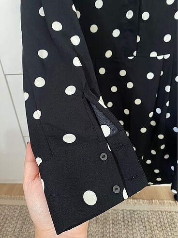 Mango puantiyeli elbise - Görsel 3