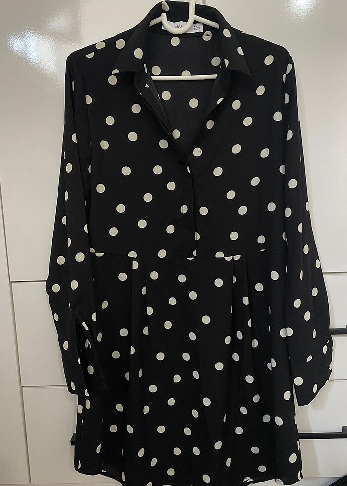 Mango puantiyeli elbise - Görsel 2