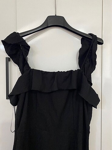 Sırt dekolteli midi elbise - Görsel 4