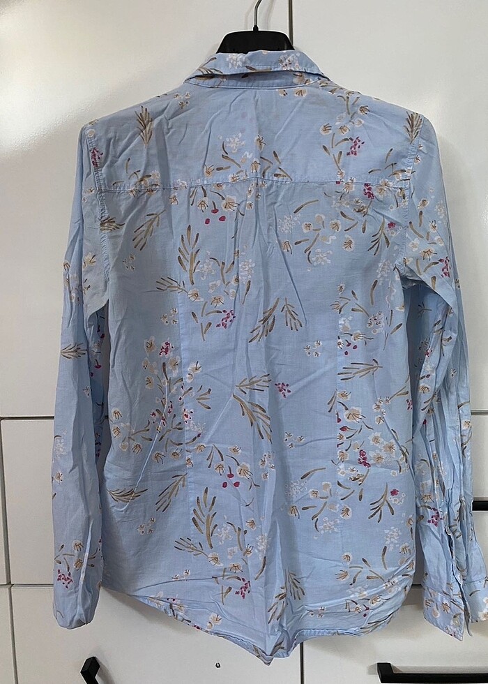 Çiçekli ince gömlek - Görsel 4