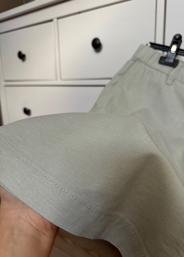 Erkek keten şort - Görsel 2