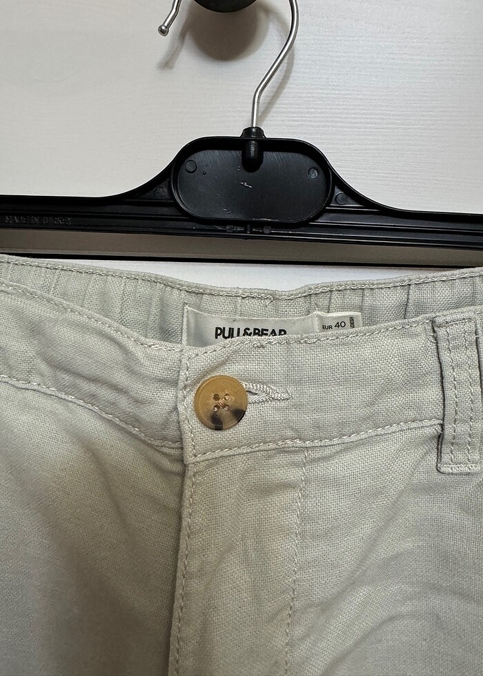 Erkek keten şort - Görsel 3