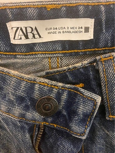 34 Beden Zara kot pantolon