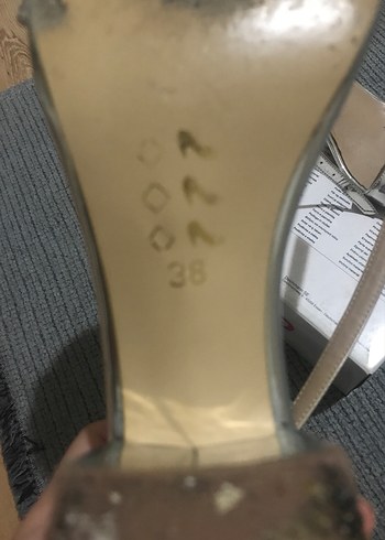 38 Beden altın Renk Altın Renk Kadın Topuklu Ayakkabı