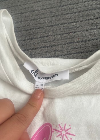 xl Beden beyaz Renk Beyaz Baskılı Oversize Kadın Tişört