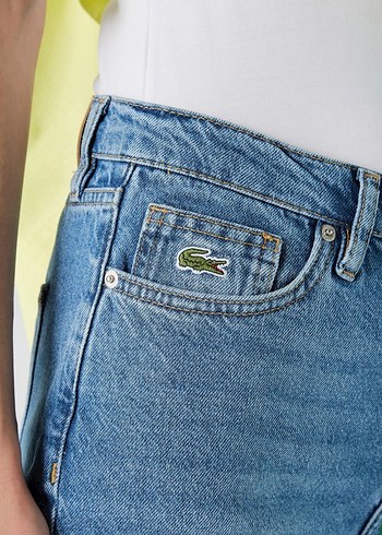26 Beden Mavi Regular Fit Midi Kadın Denim Pantolon
