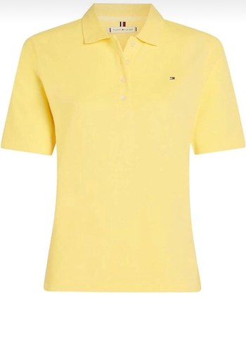 Tommy Hilfiger Sarı Düğmeli Polo Tişört