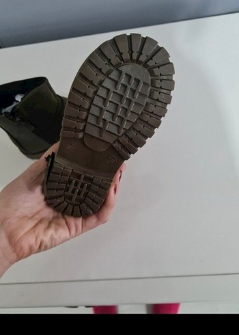 Erkek Çocuk lumberjack Süet Biker Bot - Görsel 2