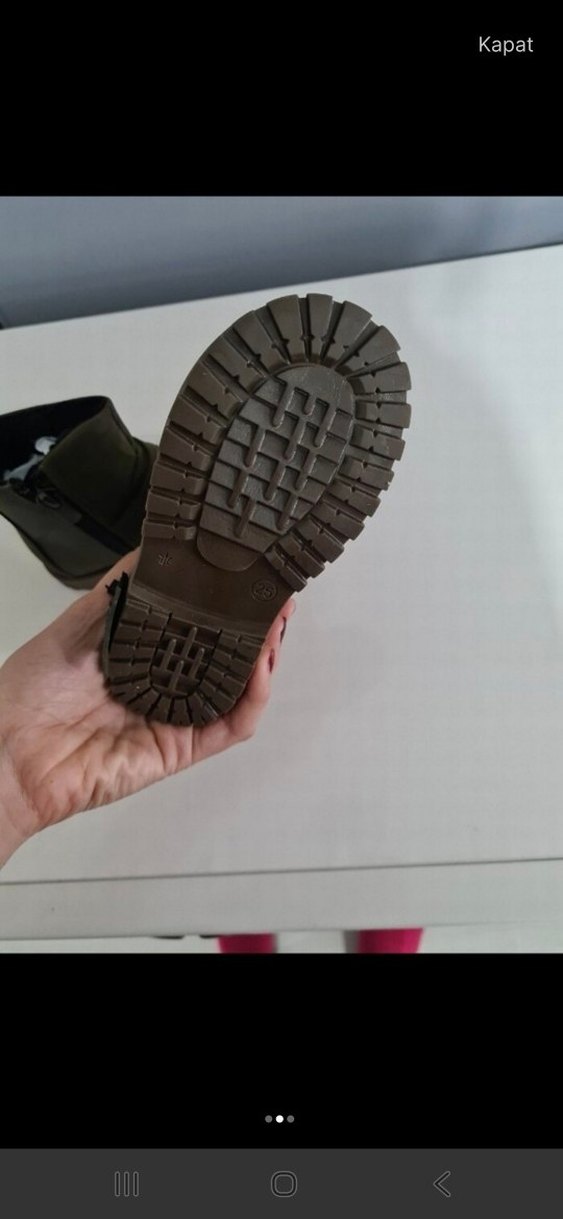 Erkek Çocuk lumberjack Süet Biker Bot - Görsel 2