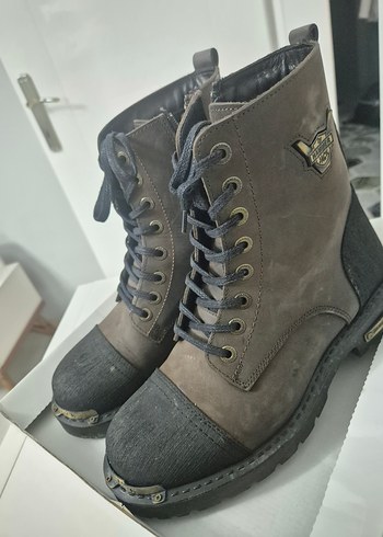 Kahverengi Süet Biker Erkek Bot - Görsel 2