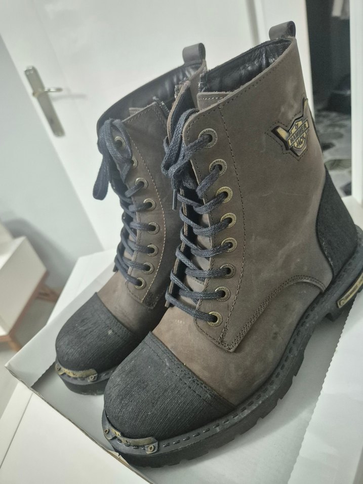 Kahverengi Süet Biker Erkek Bot - Görsel 2