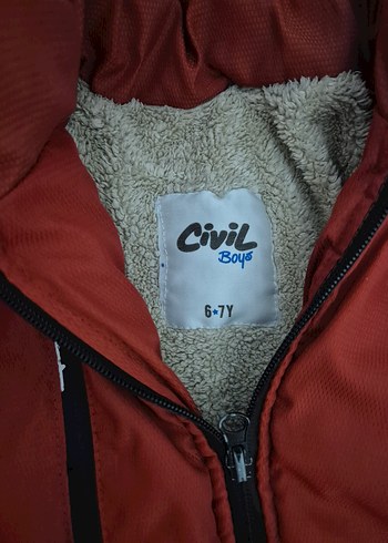 Kürklü Kapüşonlu Erkek Çocuk mont - Görsel 3