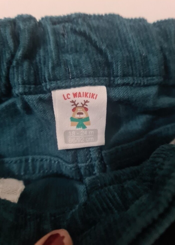 Erkek bebek  kadife pantolon  - Görsel 2