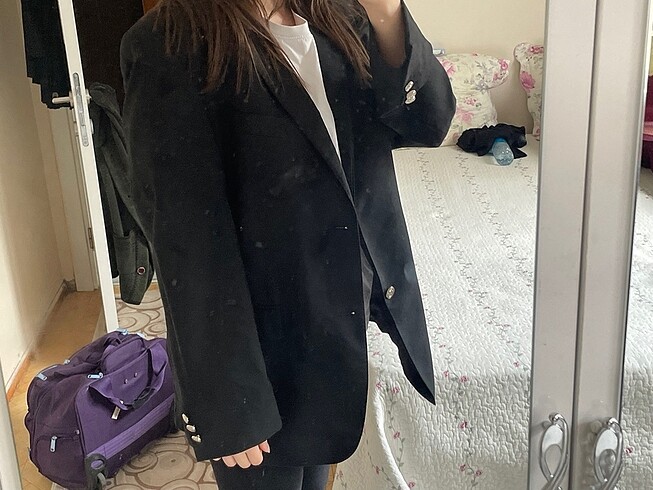 m Beden siyah Renk siyah blazer ceket