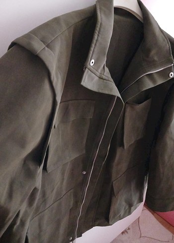 Düğmeli Kahverengi Süet Kadın Ceket - Görsel 2