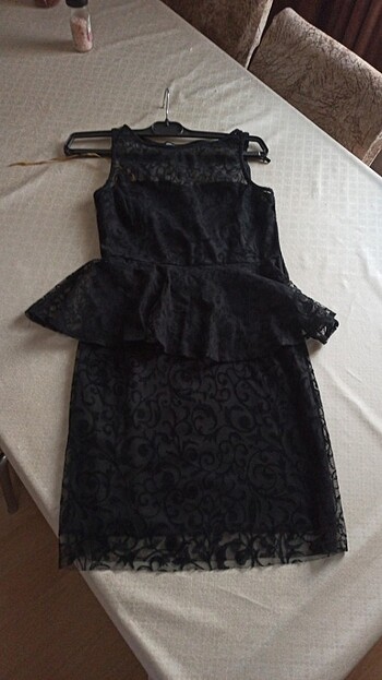 Siyah tül elbise